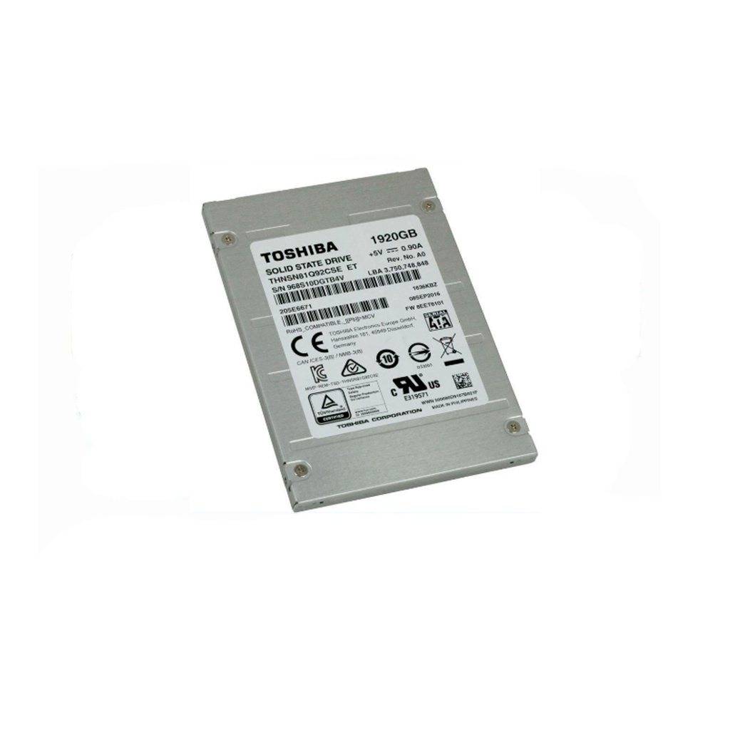 TOSHIBA THNSN81Q92CSE SSD 1.92TB SATA-3 6GB/S 2.5"