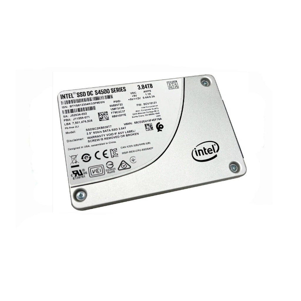 INTEL DC S4500 SERIES SSDSC2KB038T7 3.84TB SSD SATA 6GB/S 2.5"