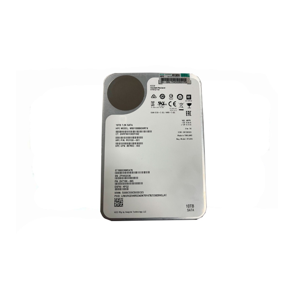 HP ST10000NM0478 10TB HDD 3.5" SATA-3 6GB/S 7.2K 256MB