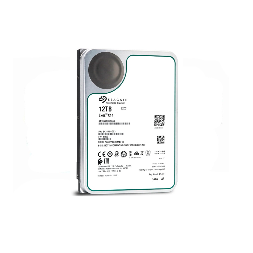 SEAGATE ST12000NM0008 HDD 12TB SATA 6GB/s 3.5" 7.2K RPM