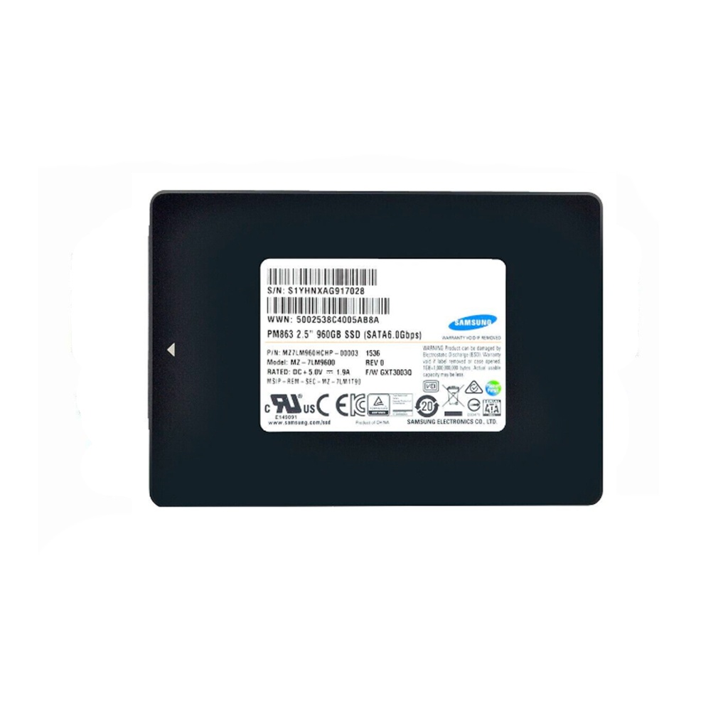 HP Samsung PM863 MZ-7LM9600 SSD 2.5" 960GB SATA 6GB/S