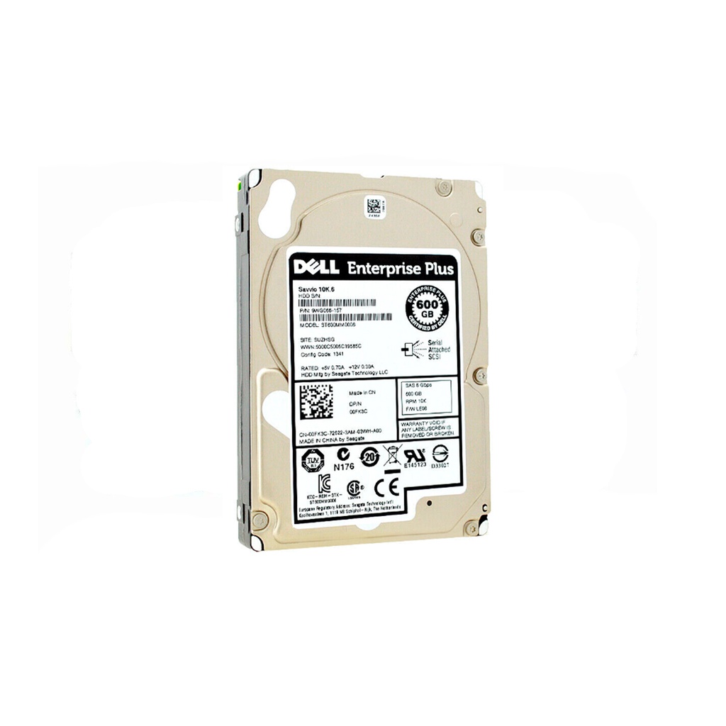 DELL 0FK3C 600GB HDD 2.5" SAS-2 6GB/S 10K 64MB