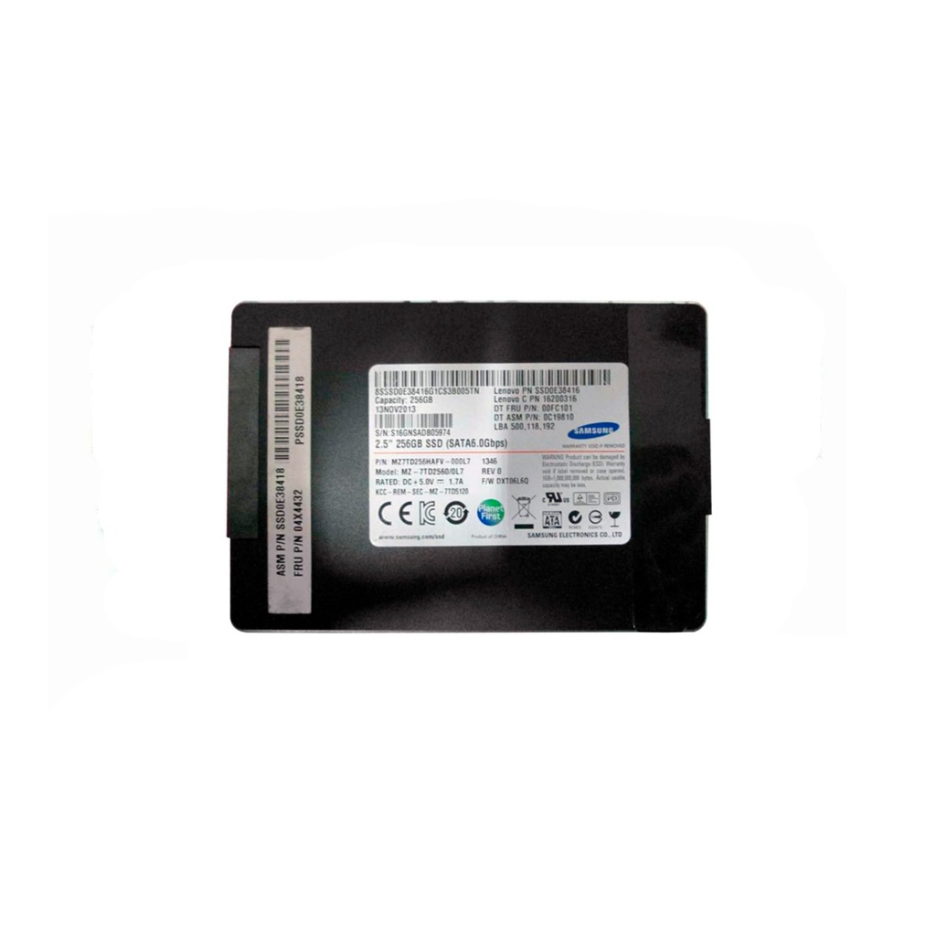 SAMSUNG MZ7TD256HAFV SSD 256GB 2.5″ SATA 6GB/S