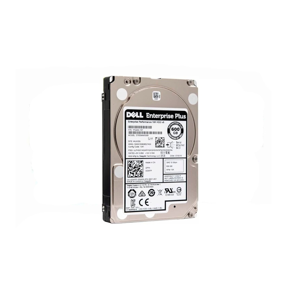 DELL 033KFP 600GB HDD SAS 2.5" SAS-3 12GB/S 10K 128MB