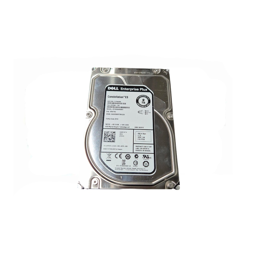DELL ENTERPRISE PLUS 07YXTH 2TB HDD 3.5" SAS-2 6GB/S 7.2K 64MB
