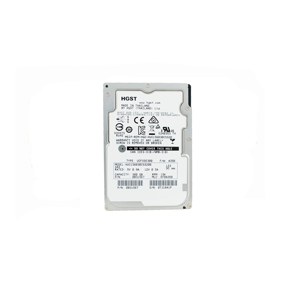 HITACHI HUC156030CSS200 300GB HDD 2.5" SAS-3 12GB/S 15K RPM CACHE 128MB
