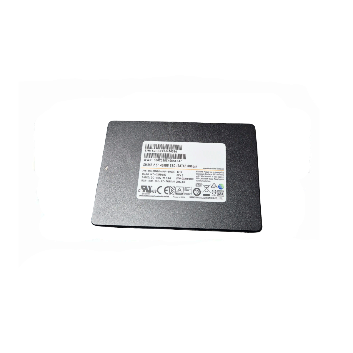 SAMSUNG MZ7KM480HAHP SSD 480GB 2.5″ SATA 6GB/S