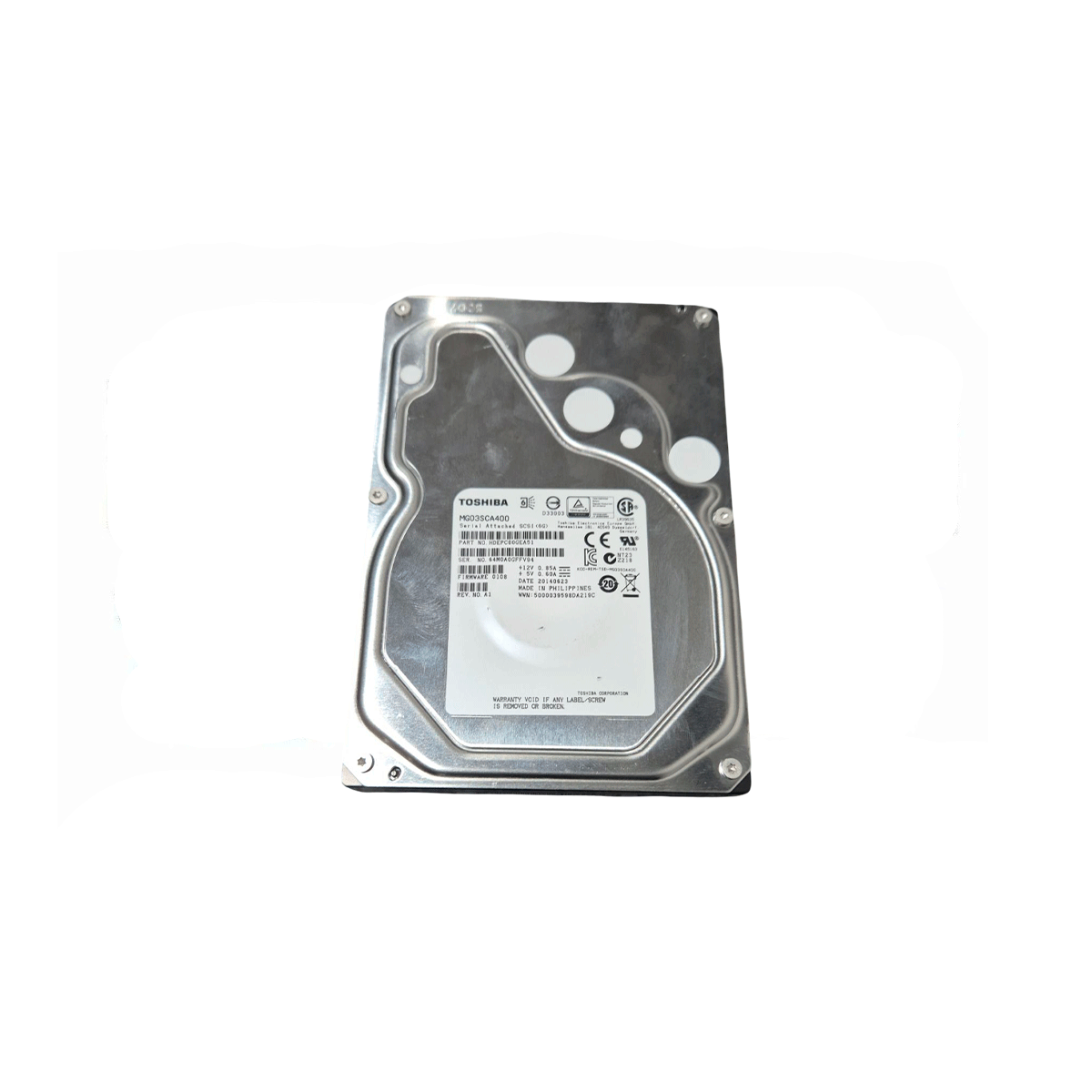 TOSHIBA MG03SCA400 4TB HDD 3.5" SAS-2 6GB/S 7.2K RPM
