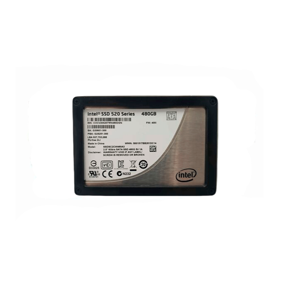INTEL S520 SERIES SSDSC2CW480A3 480GB SSD SATA-3 6GB/S 2.5"