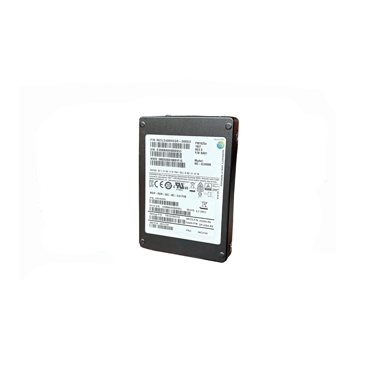 SAMSUNG MZ-ILS400N 400GB SSD SAS-3 12GB/S 2.5"