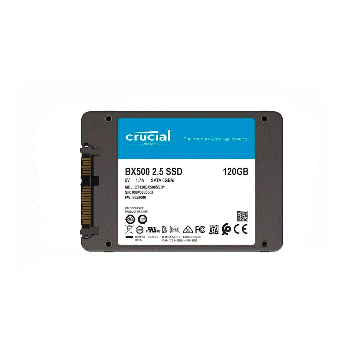 CRUCIAL BX500 CT120BX500SSD1 SSD 120GB 2.5″ SATA 6GB/S