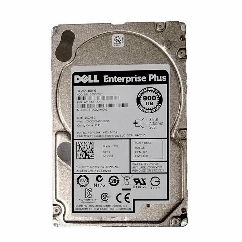 DELL 0GKY31 / ST900MM0006 900GB HDD 2.5" SAS-2 6GB/s 10K 64MB