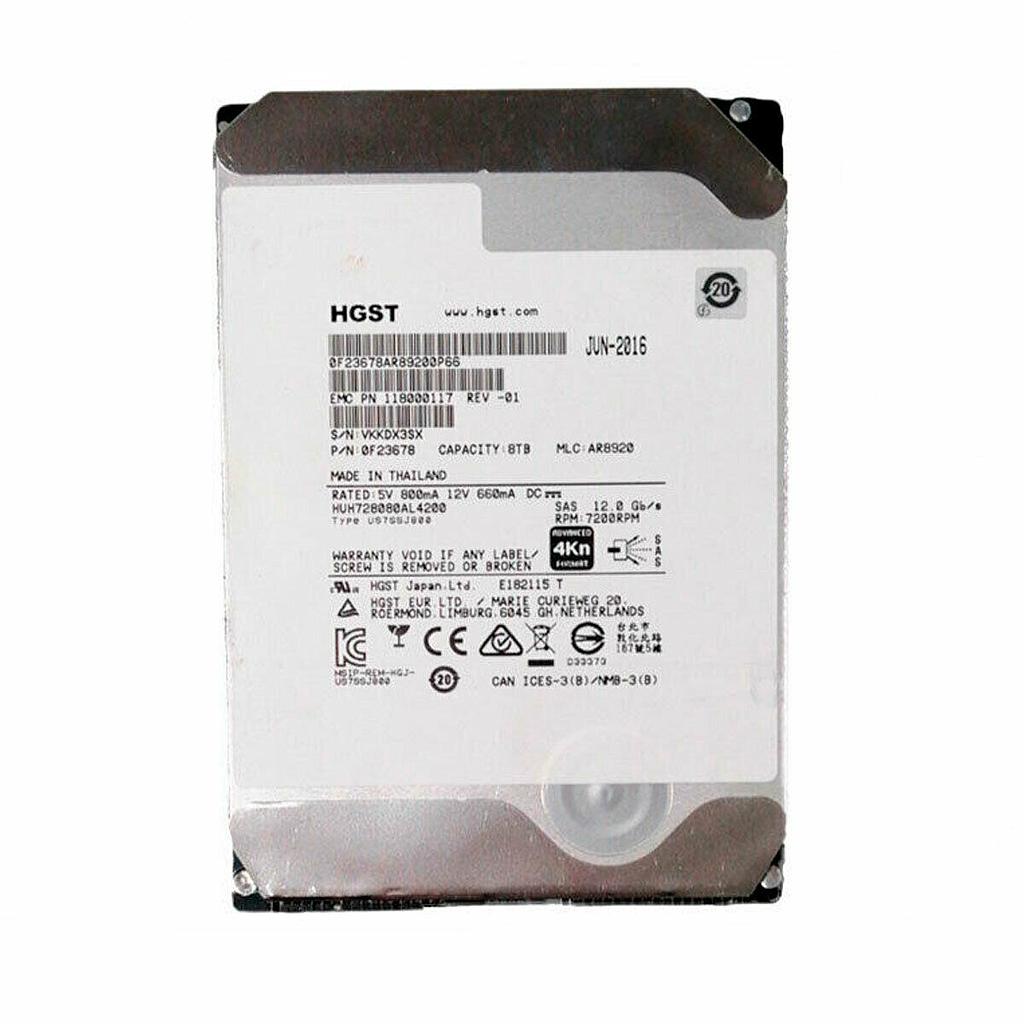 HITACHI HUH728080AL4200 8TB HDD 3.5" SAS-3 12GB/S 7.200 RPM 128MB CACHÉ