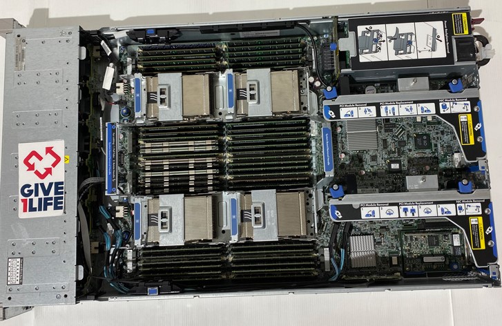 HP DL560 G8 5SFF 4XE5-4650(32CO/64TH) + 256GB RAM + P420 + 2PSU