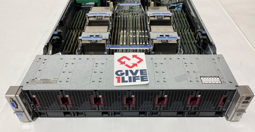 HP DL560 G8 5SFF 4XE5-4650(32CO/64TH) + 256GB RAM + P420 + 2PSU