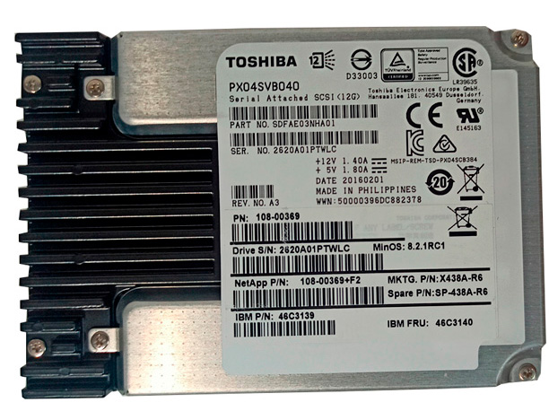 TOSHIBA PX04SVB040 400GB SSD 2.5" - 108-00369 / 46C3139