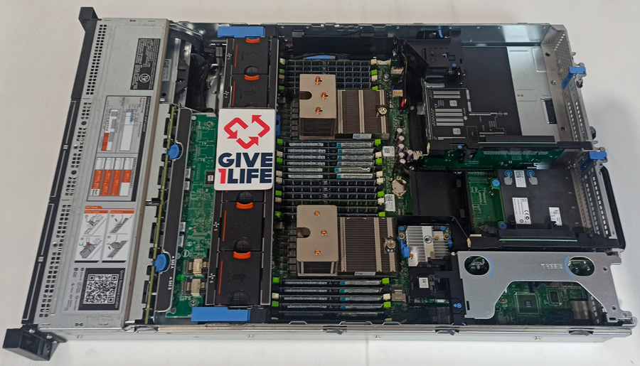 DELL R720V4 16SFF 2X E5-2650(16CO/32TH) 48GB RAM DDR3 H170P 2PSU