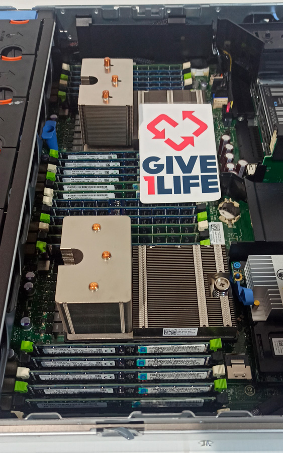 DELL R720V4 16SFF 2X E5-2650(16CO/32TH) 48GB RAM DDR3 H170P 2PSU