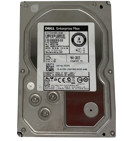 DELL HUS724030ALS640 - 1CJF5 - HDD 3TB SAS 7.2KRPM 6GB/S -SERVER