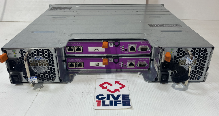 DELL EQUALLOGIC PS4100 XM3KX 2XNMJ7P + 24X300GB+ 24 CADDIES+2PSU