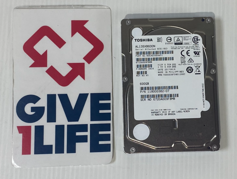 TOSHIBA AL13SXB600N HDD 600GB SAS 2.5" 15KRPM 6GB/S - FOR SERVER