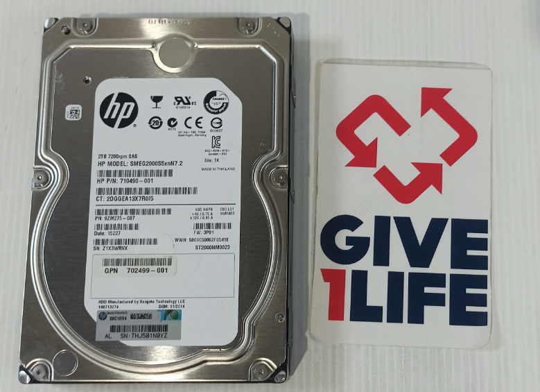 HPE ST2000NM0023 2TB HDD SAS-2 3.5" 6GB/S 7.2K - 710490-001