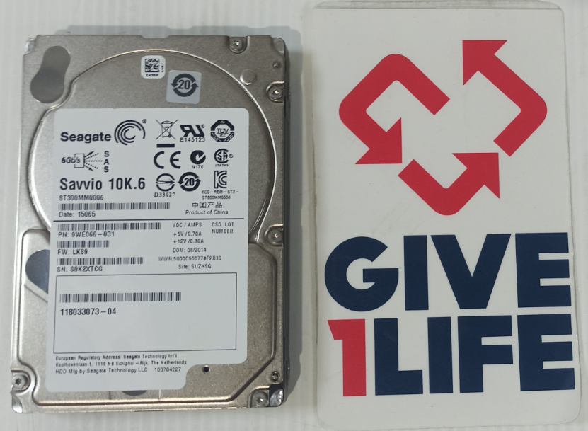 SEAGATE ST300MM0006 1.2TB HDD SAS-2 2.5" 6GB/S 10K 64MB CACHÉ