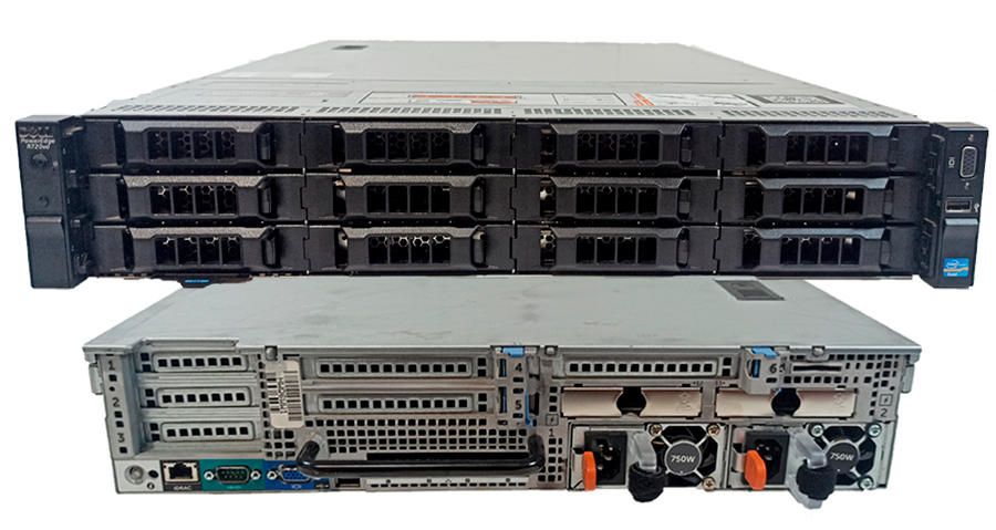 DELL POWEREDGE 2X DISIPADORES + CONTROLADORA H710 + 2 PSU 750W