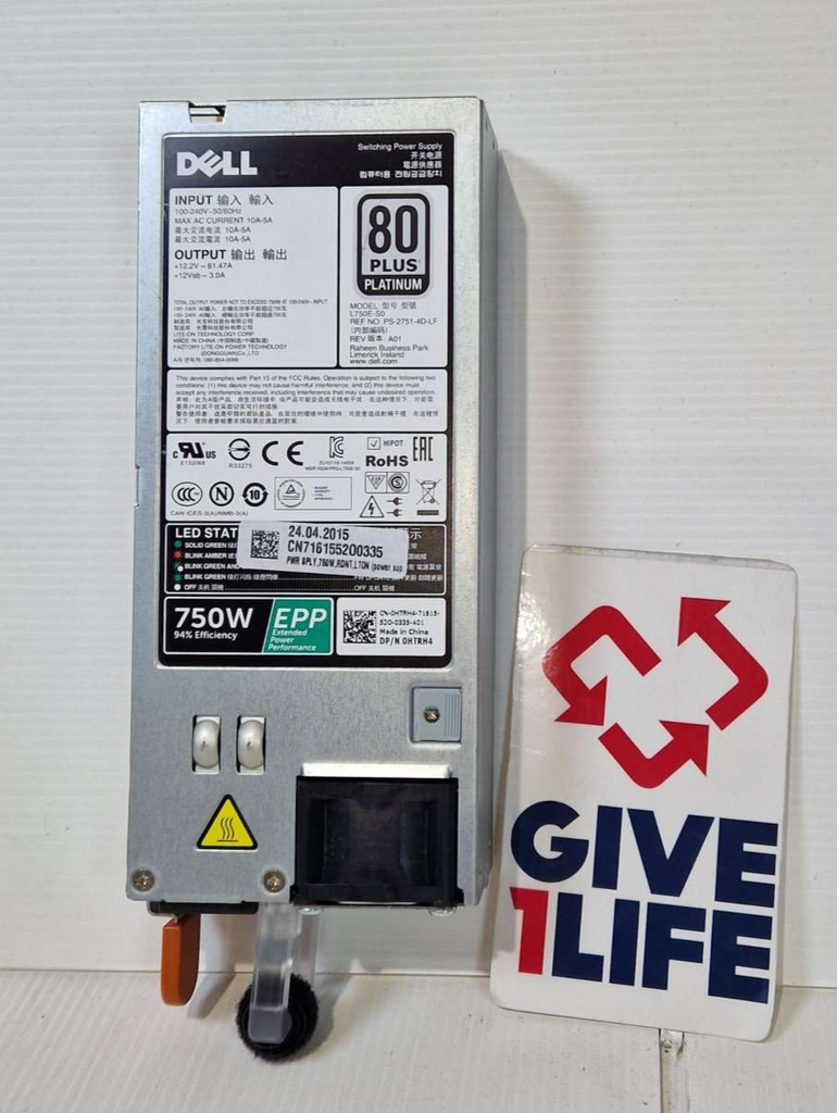 DELL 750W 80 PLUS FUENTE DE ALIMENTACION PARA SERIE 30