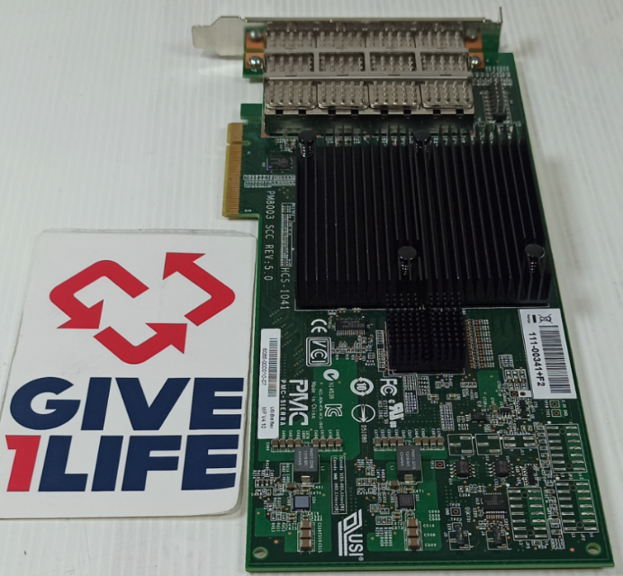 NETAPP CONTROLADOR PMC-SIERRA PM8003 v5 SAS 4 PUERTOS QSFP 3/6GB - 111-00341+F2