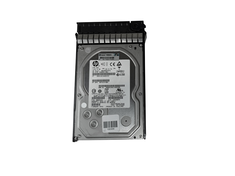 HP HUS723020ALS640 2TB HDD 3.5" SAS-2 6GB/S 7.2K 64MB 638521-001CADDY 335537-001