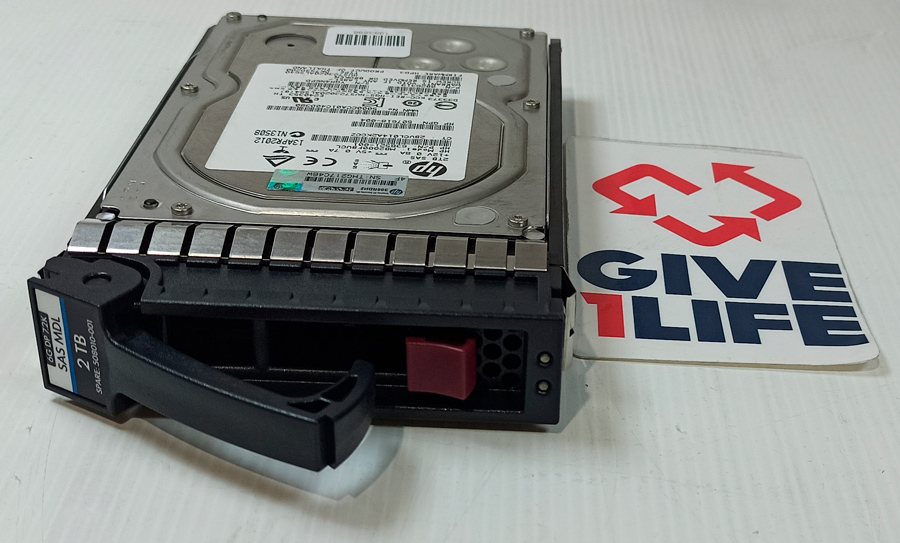 HP HUS723020ALS640 2TB HDD 3.5" SAS-2 6GB/S 7.2K 64MB 638521-001CADDY 335537-001