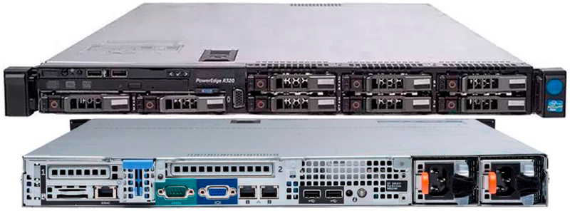 DELL POWEREDGE R320 8SFF 1x E5-2430 v2 +8GB RAM +H710P +IDRAC 7 +2 PSU - CD0M2