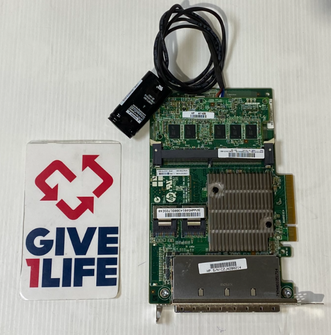 HP P822 CONTROLADORA RAID PCIe 2GB DE CACHE + BATERIA PN:615418-B21/643379-001