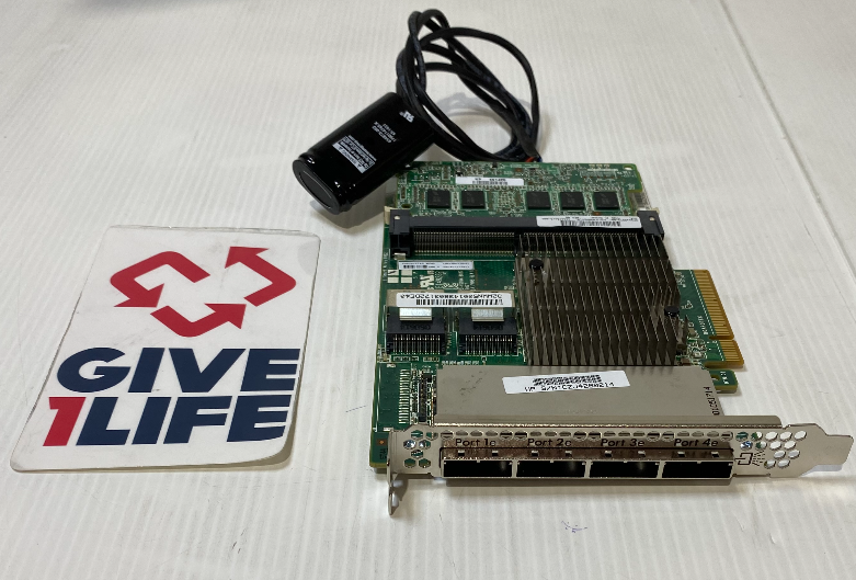 HP P822 CONTROLADORA RAID PCIe 2GB DE CACHE + BATERIA PN:615418-B21/643379-001
