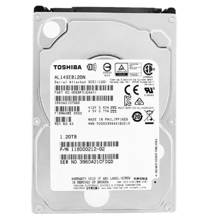 TOSHIBA AL14SEB120N 1.2TB 10K HDD 2,5" SAS-3 12GB/S CACHE 128MB - SERVIDORES