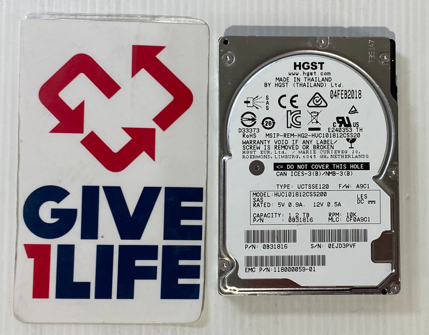 HITACHI HUC101812CSS200 1.2TB HDD 2.5" SAS-3 12GB/s 128MB CACHE - SERVIDORES