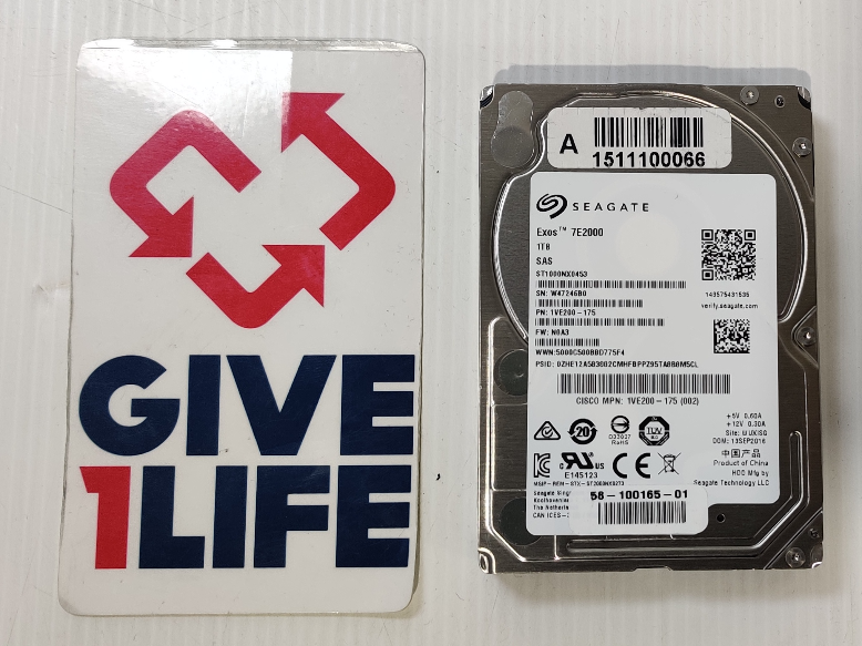 SEAGATE ST1000NX0453 1TB HDD 2.5 SAS-3 12GB/S 7.2K CACHE 128 - SERVIDORES
