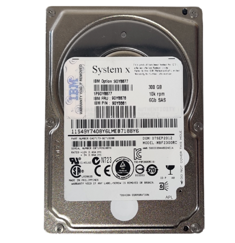 TOSHIBA MBF2300RC 300GB HDD 2.5 SAS-2 6GB/S 10K CACHE 128 - SERVIDORES