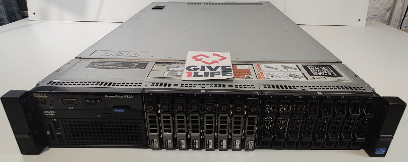 DELL R820 16SFF 4x E5-4620 +128GB + H710 + 4x1GB LAN
