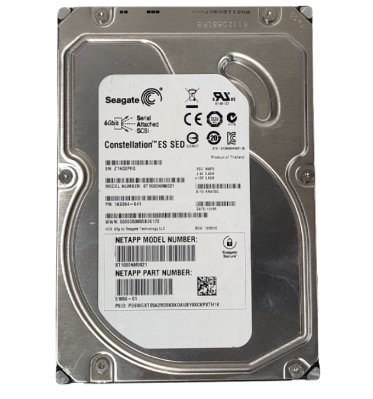 SEAGATE ST1000NM0021 1TB HDD 3.5 SAS-2 6GB/S 7200RPM CACHE 64MB - SERVIDORES