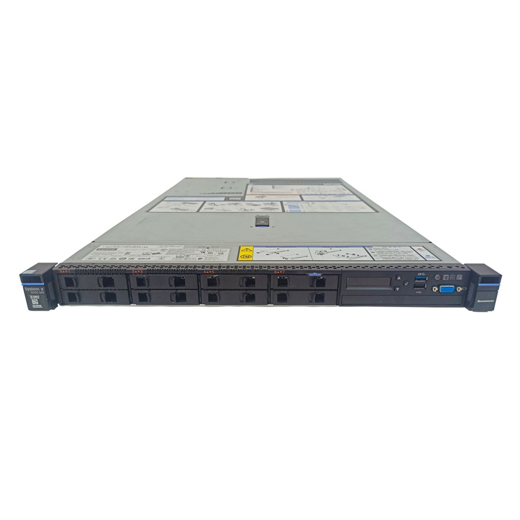 Servidor Rack IBM X3550 M5 8SFF 2xE5-2620V3 + 32GB DDR4 + M5210 + 2PSU 5463-AC1