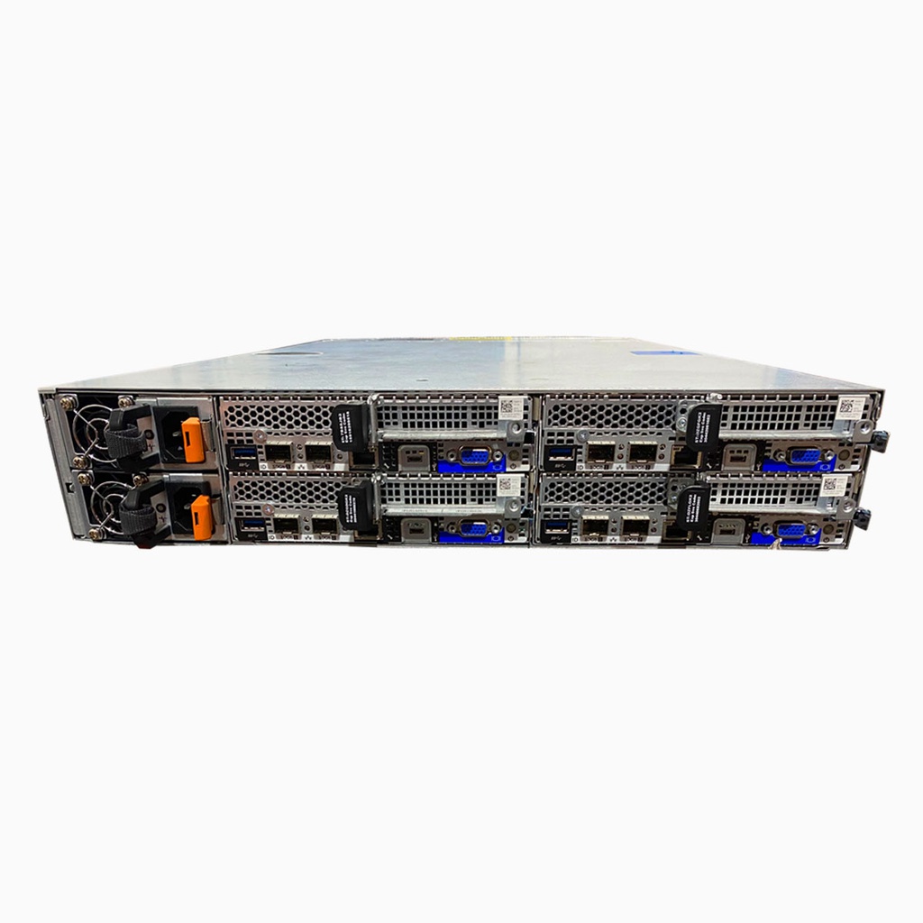 Servidor Rack DELL C6320 24SFF 4xNODOS RW6H4 – 8 x E5-2650Lv4 (112C/224T) + 256GB + 2 PSU