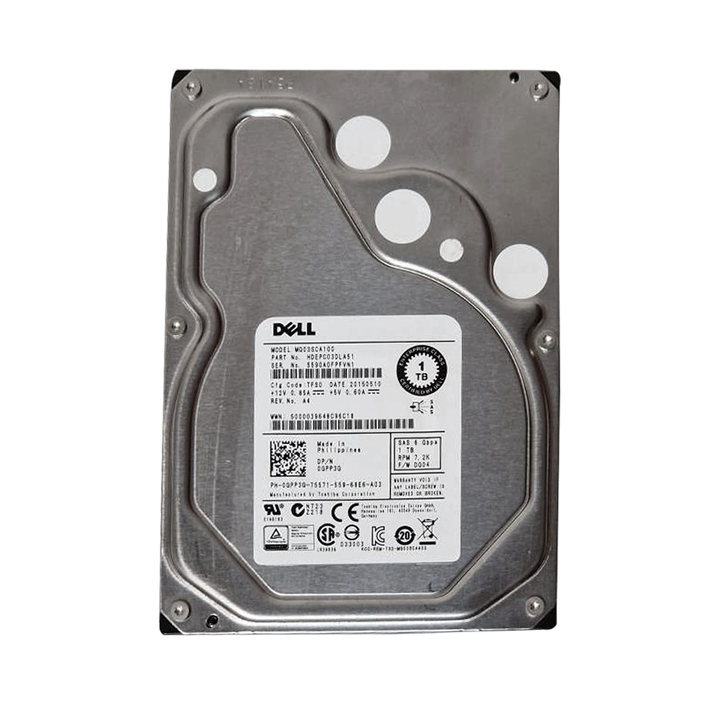 DELL MG03SCA100 1TB HDD 3.5" SAS-2 6GB/S 7.200 RPM 64MB CACHÉ - GPP3G