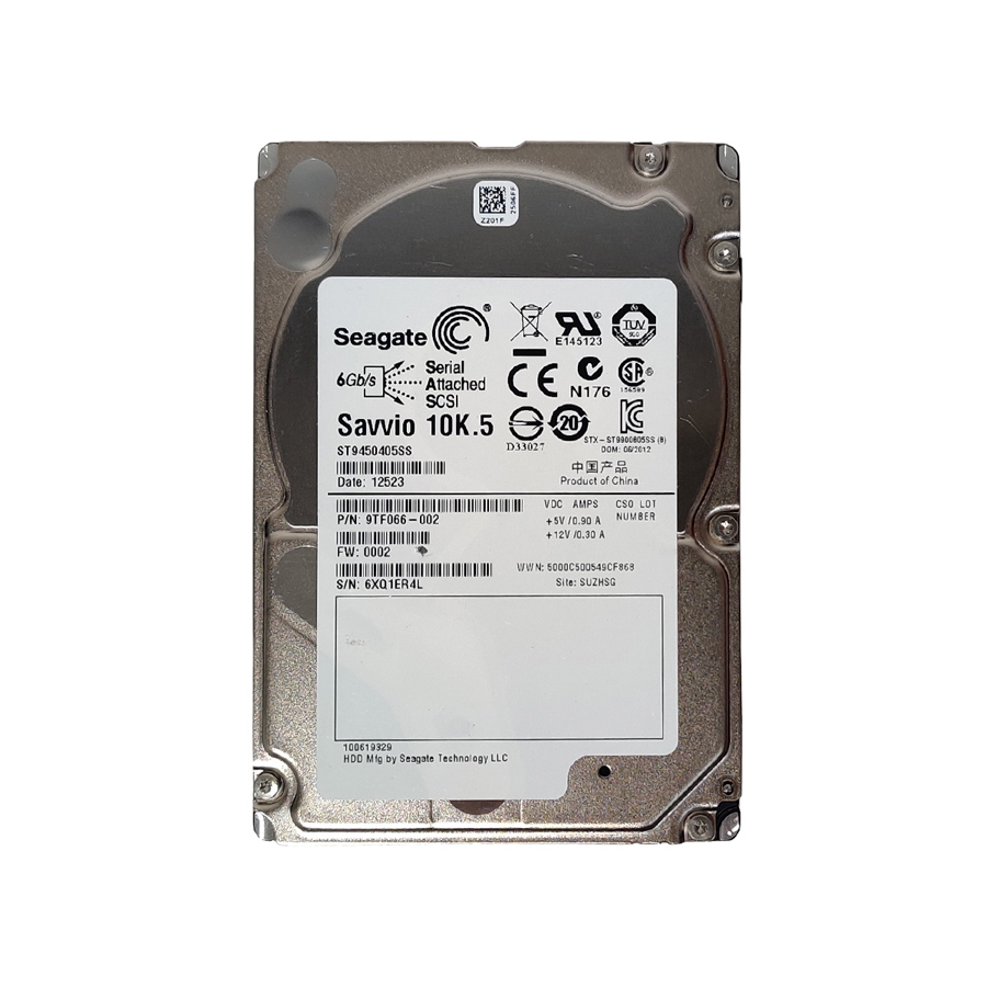 SEAGATE ST9450405SS 450GB HDD 2,5" SAS-2 6GB/S 10K 64MB - SERVIDORES HP DELL IBM