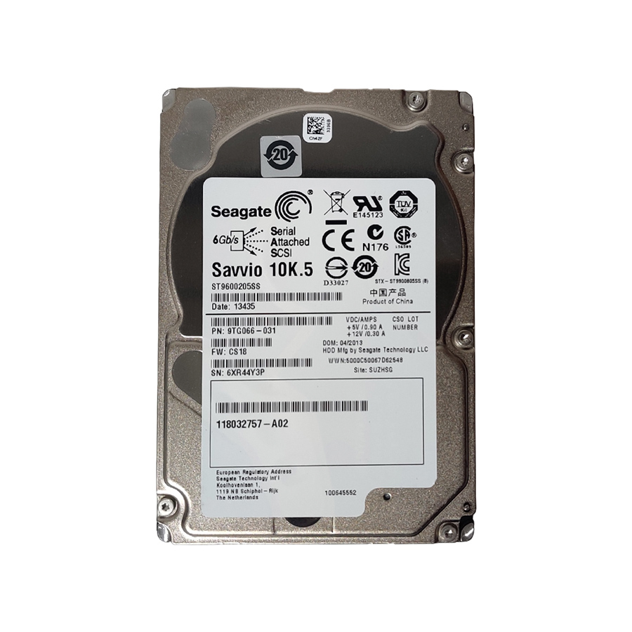 SEAGATE ST9600205SS 600GB HDD 2.5" SAS-2 6GB/S 10K 64MB