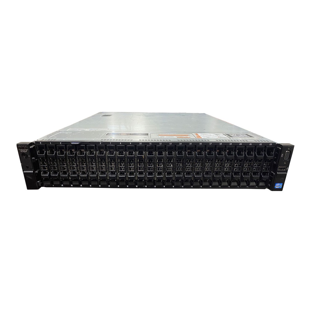 Servidor Rack DELL R720XD 24SFF 2xE5-2630 + 48GB RAM + H710 + 4x1GB LAN NW98N