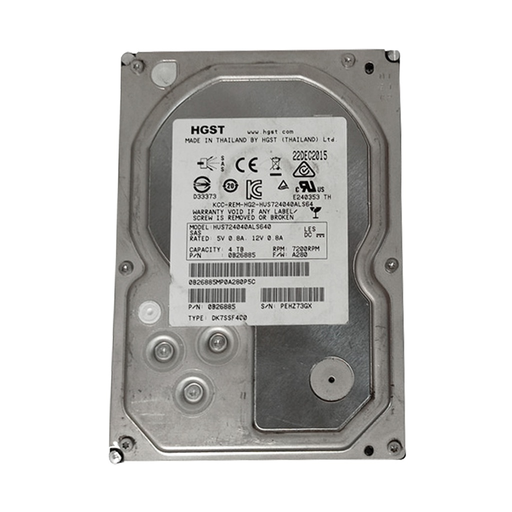 HITACHI HUS724040ALS640 4TB HDD 3.5" SAS 6GB/S 7.2K RPM - PARA SERVIDORES