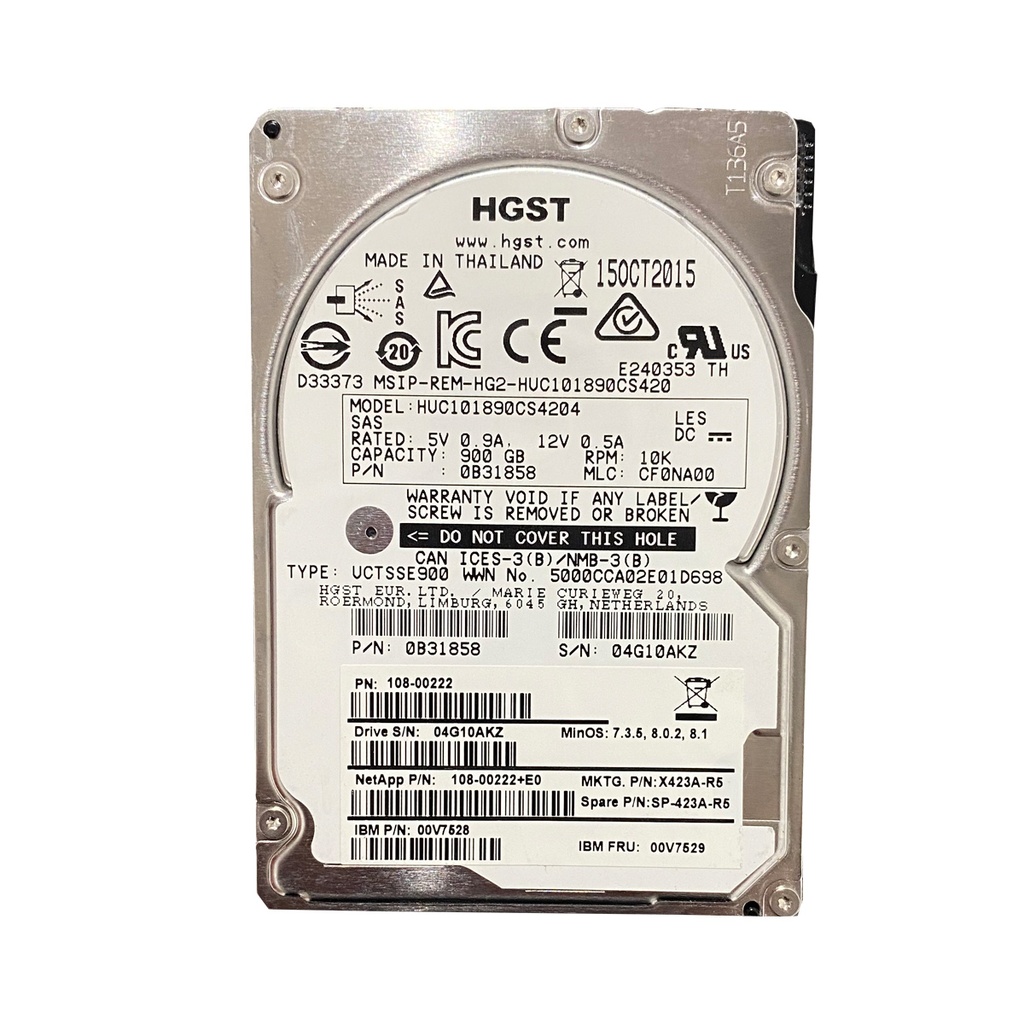 HITACHI HUC101890CS4204 900GB HDD 2,5" SAS-3 12GB/S 10K 128MB