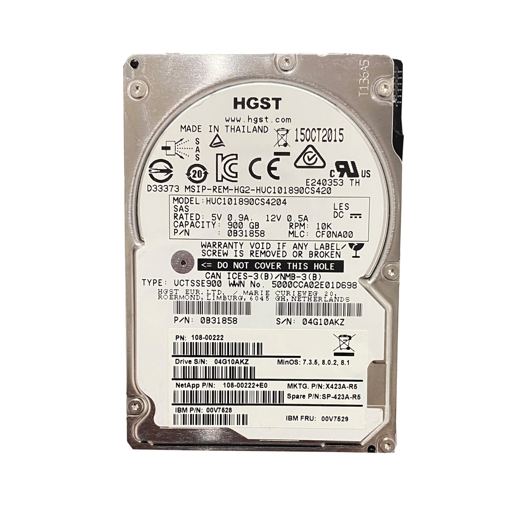 HITACHI HUC101890CS4204 900GB HDD 2,5" SAS-3 12GB/S 10K 128MB